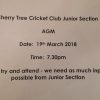 Junior AGM – 19 March