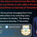 Annual Dinner Have Lee Sharpe on your table